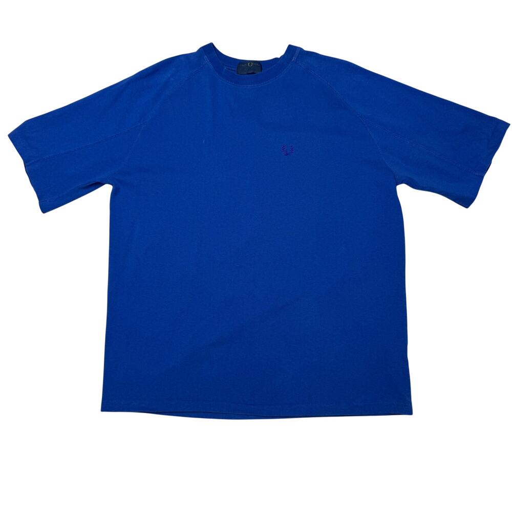 Vintage 80s Fred Perry Short Sleeve T Shirt Men's 22x27 Single Stitch Minimalist